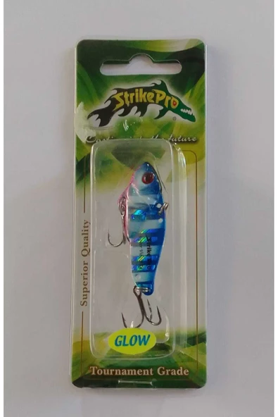 Striko pro STRİKE PRO 4.5 CM VİBRASYON JİG YEM GLOW SIN50L (BLUE ZEBRA) - 3