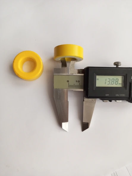 Ferrit toroid ring , toroid nüve , kömür ring Ferrit Boncuk çekirdek 27-14-11  (2 Adet) - Resim 3