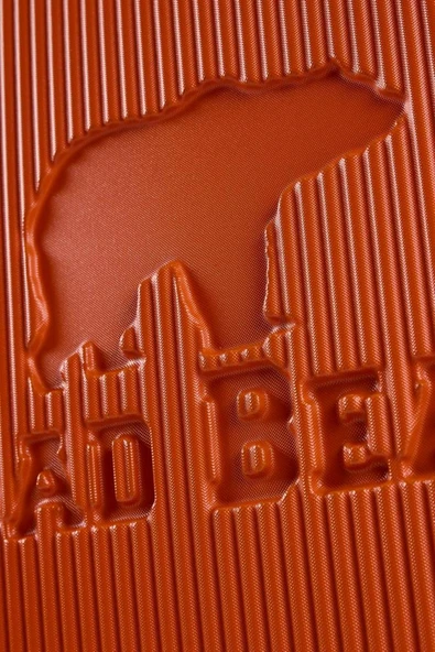 Bad Bear Logo Suitcase 23.01.80.002T Turuncu Orta Boy Valiz 64LT - 6