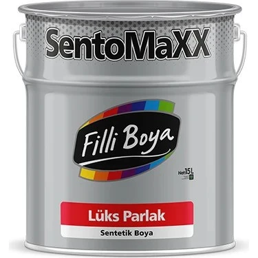 Filli Boya Sentomaxx Lüks Parlak Sentetik Boya Siyah 2.5 Lt.