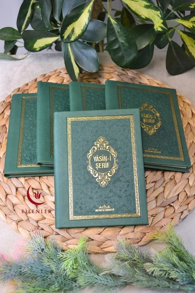 Yasin Kitabı Çanta Boy Termo Deri Kaplı Yeşil 10 Adet– Arapça, Türkçe Okunuşlu ve Mealli – 128 Sayfa  Hac Umre ve Mevlit Hediyeliği - Resim 5