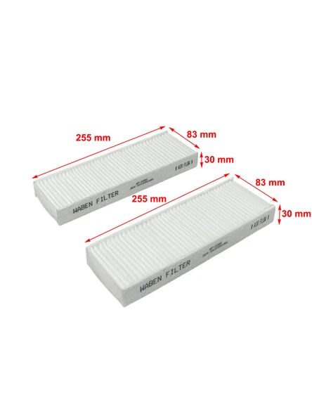 Waben Ds Ds3 Crossback 2018 ve Sonrası Polen Filtresi - Resim 2