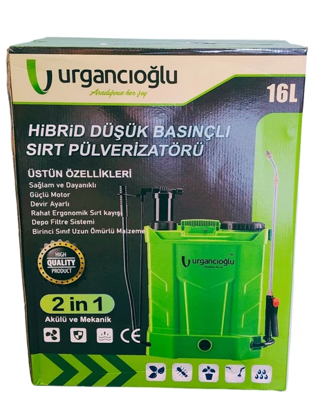 Akülü Şarjlı ve Kollu Sırt Tipi İlaçlama Makinesi 16 Lt - 5