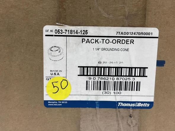 Thomas & Betts 053-71814-125 1-1/4'' Çelik Topraklama Konisi (50 Adet) - Resim 4