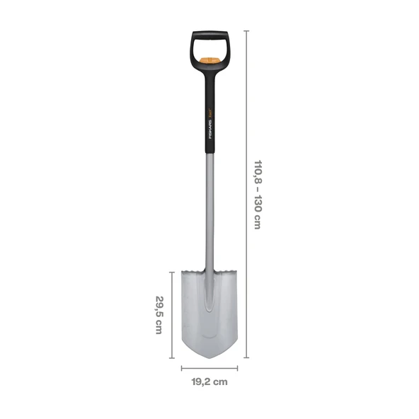 Fiskars Xact Teleskopik Sivri Uçlu Bahçe küreği 1066732