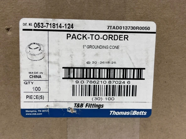 Thomas & Betts 053-71814-124 1'' Çelik Topraklama Konisi (100 Adet) - Resim 4