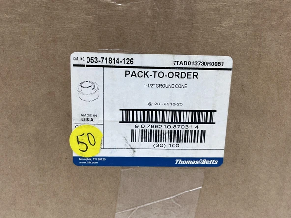 Thomas & Betts 053-71814-126 1-1/2'' Çelik Topraklama Konisi (50 Adet) - Resim 4