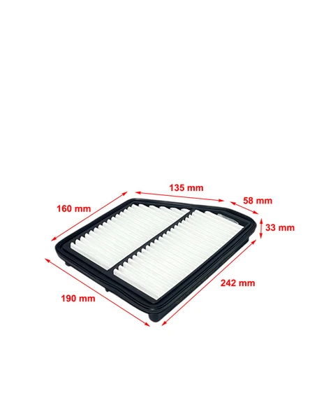 Wunder Hyundai Matrix 1.5 Crdi 60-75-81 Kw, 1.6 76 Kw, 1.8 90 Kw 2001-2010 Hava Filtresi - Resim 2