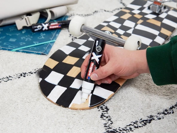 Edding 6900 X Multi Marker 2-10mm Kesik Uç 2'li Set - Siyah & Beyaz / 4-6900-2-1 - Resim 6