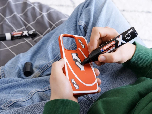 Edding 6900 X Multi Marker 2-10mm Kesik Uç 2'li Set - Siyah & Beyaz / 4-6900-2-1 - Resim 8