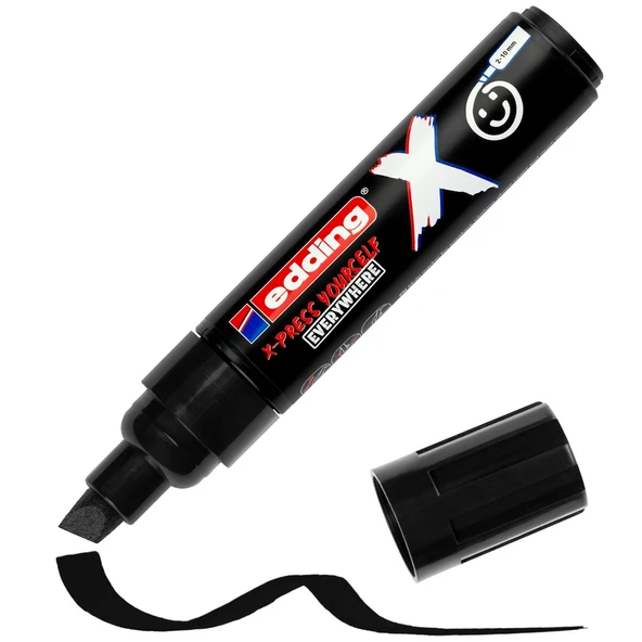 Edding 6900 X Multi Marker 2-10mm Kesik Uç 2'li Set - Siyah & Beyaz / 4-6900-2-1 - Resim 2