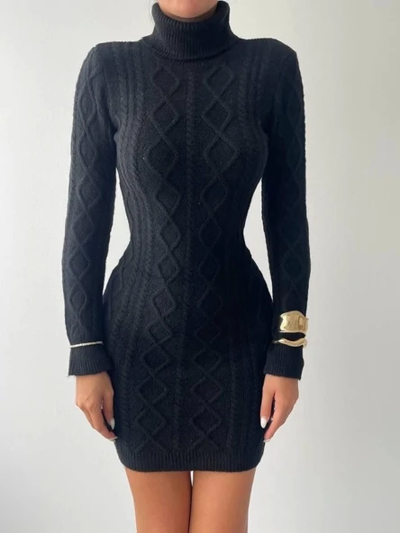 Livorna Boğazlı Mini Elbise - 2