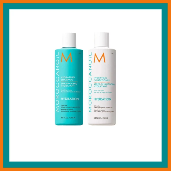 Moroccanoil Hydrating Sampon 250ml + Conditioner 250ML .Set ürün görseli 1