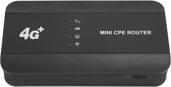 4G Mini CPE Router, Sim Kart Yuvası ile C Tipi Şarjlı, Gigabit Ethernet Yönlendirici RJ45 Portulu