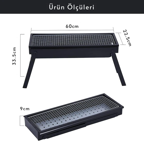 Madfox Cookout Portatif Katlanır BBQ Mangal - 4