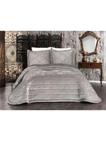 Brillant Kadife Çift Kişilik Yatak Örtüsü 270 x 260 - 2