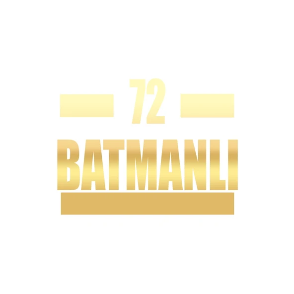 72 Batmanlı Araba Sticker 17x17 Cm Gold