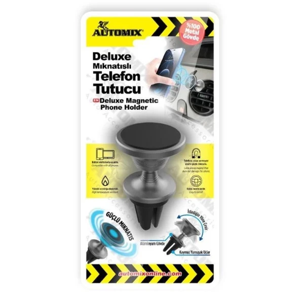 AUTOMİX Deluxe Mıknatıslı Telefon Tutucu