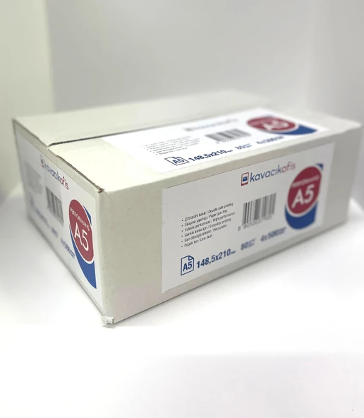 A5 Fotokopi Kağıdı 80 gr Performans 1 Koli 4 Paket (2000 Sayfa) - 3
