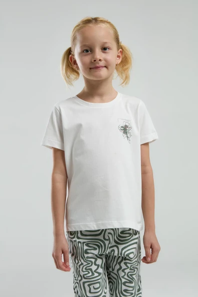 Arnetta 3303 Garson Kız Çocuk Desenli Bisiklet Yaka Şortlu Kısa Kol Pijama Takım - Resim 8