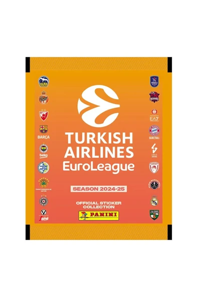 Official 2024-25 Turkish Airlines EuroLeague Sticker Albümü Başlangıç Paketi - 3