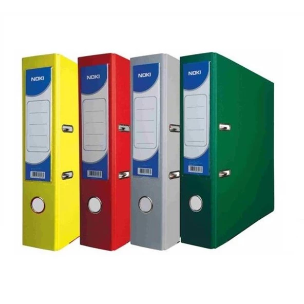 Büro Klasörü Geniş Sarı Kırmızı Gri Yeşil 1 er Adet Noki Klasör Büro ürün görseli