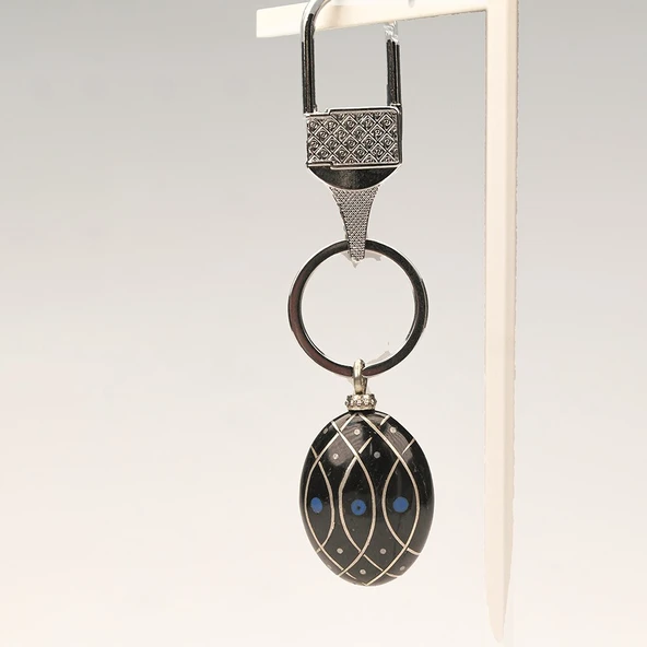 Gümüş Desen  Anahtarlık - 2