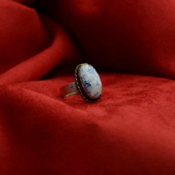 Gümüş Kalsedon Kadın Yüzük - 5
