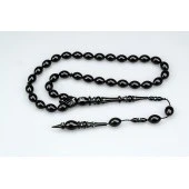 Oltu Taşı Özel Seri   İmame Oyma Mızrak  İşçilikli Tespih ürün görseli 1