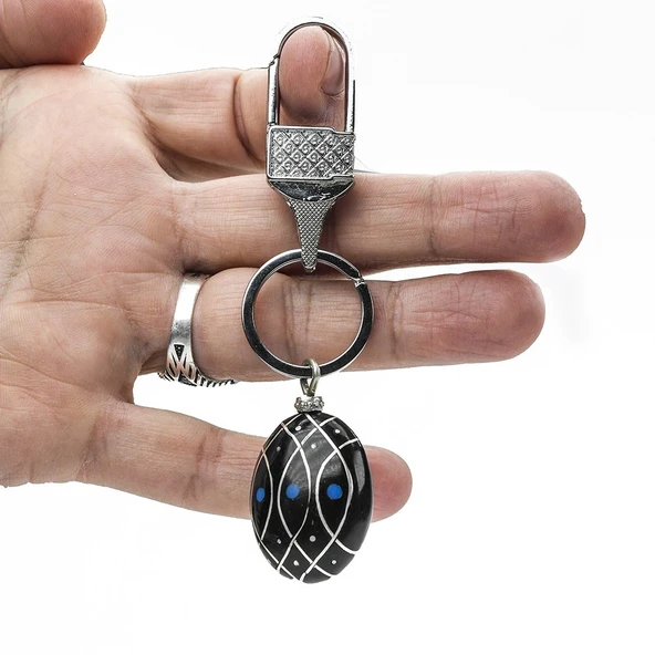 Gümüş Desen  Anahtarlık - 6
