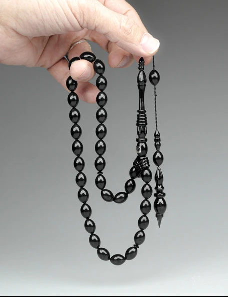 Oltu Taşı Özel Seri İmame Bilezik Oyma İşçilikli Tespih - 2