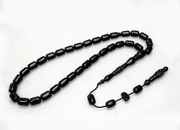 Oltu Taşı Oyma İmame İşleme Sade Tespih