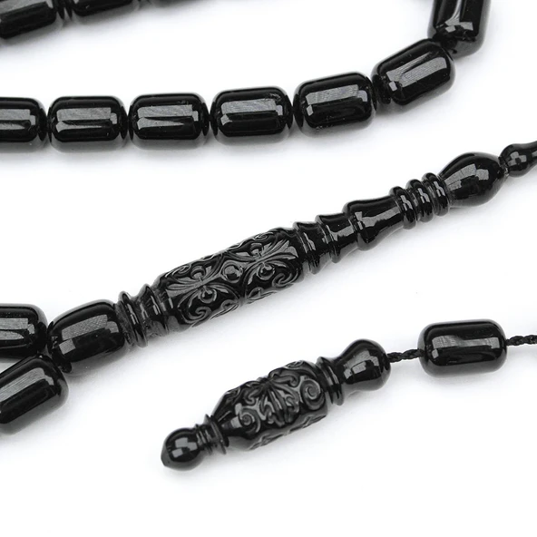 Bereket Model Nakkaş Oyma İmameli  Tespih - Resim 3