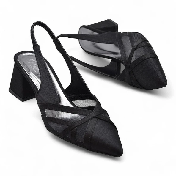 6521 4cm Kadın Topuklu Ayakkabı Stiletto Abiye Düğün Nişan Ayakkabısı - 3