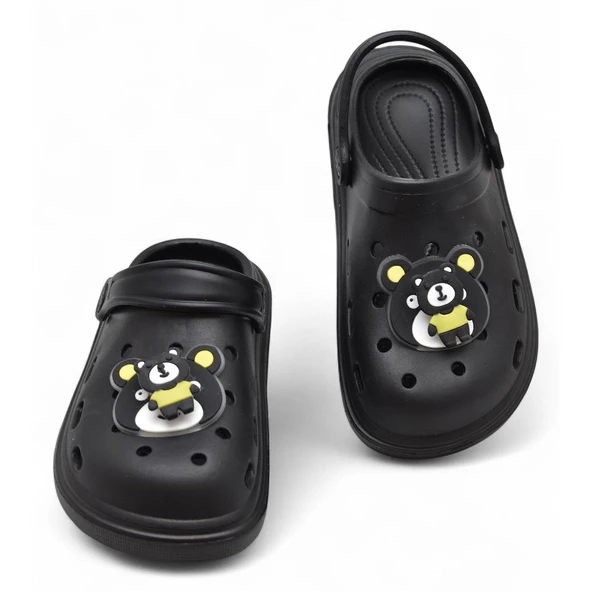 755  Rahat Taban Ayıcıklı Günlük Çocuk Terlik Sandalet