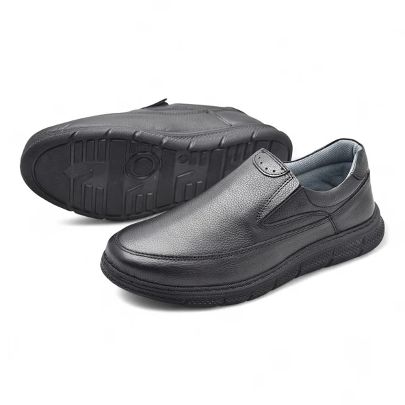 TAB202 Topuk Jelli Ortopedik Taban Hakiki Deri Erkek Ayakkabı Poli Hafif Taban - 10