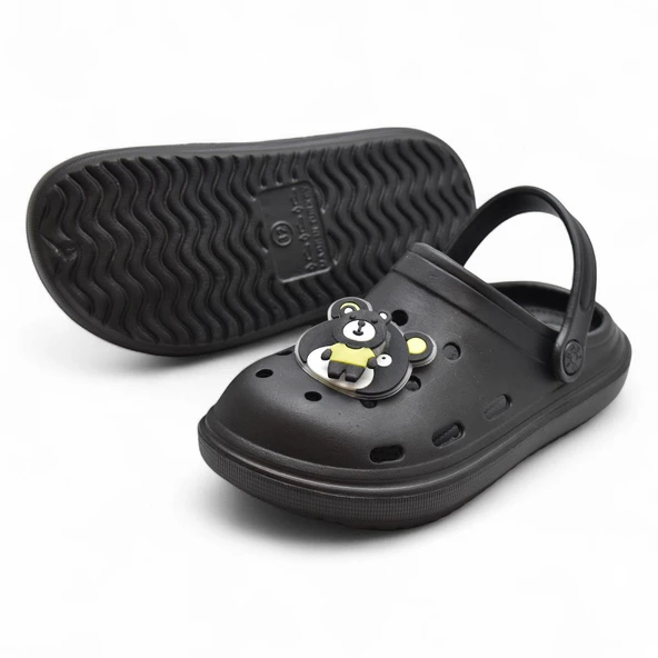 755  Rahat Taban Ayıcıklı Günlük Çocuk Terlik Sandalet - 2