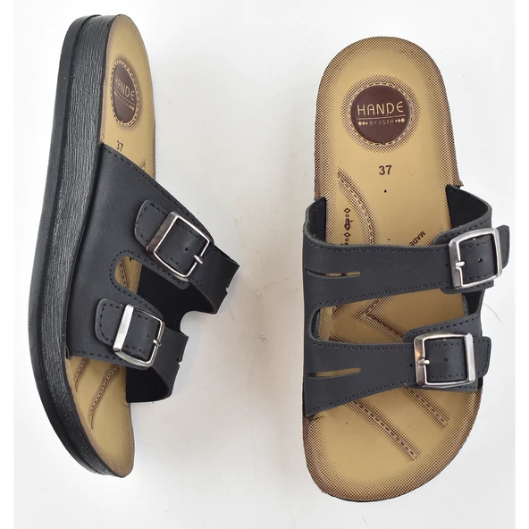 0530 Ortopedik Taban Günlük Kadın Terlik Sandalet Esnek Taban - 2