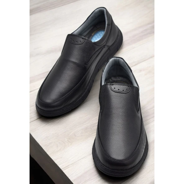 TAB202 Topuk Jelli Ortopedik Taban Hakiki Deri Erkek Ayakkabı Poli Hafif Taban - 8