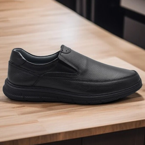 TAB202 Topuk Jelli Ortopedik Taban Hakiki Deri Erkek Ayakkabı Poli Hafif Taban - 9