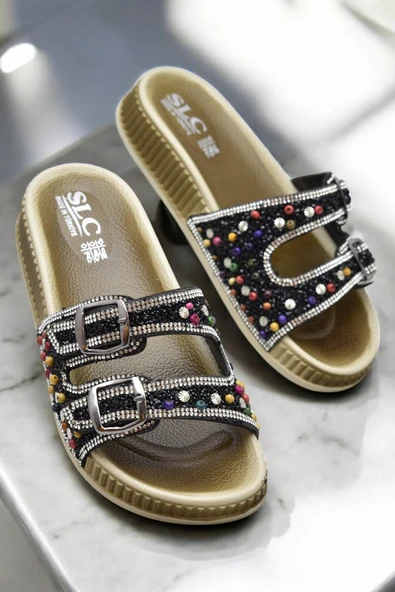 45560 Rahat Taban Taşlı Günlük Kadın Terlik