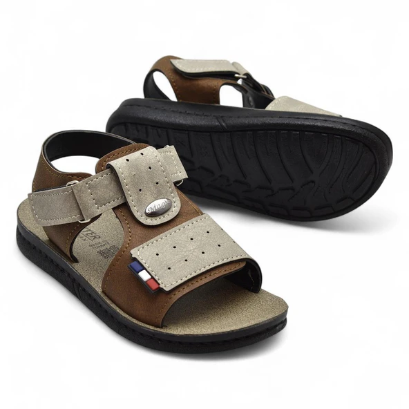 18802 Rahat Taban Erkek Çocuk Sandalet Terlik Çocuk Sandalet - 12