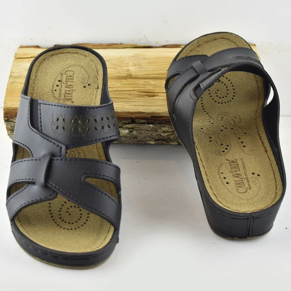 3003 CV TAM Ortopedik Taban Günlük Kadın Terlik Sandalet Hafif Dolgu - 3