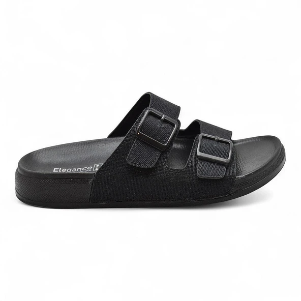 380 Rahat Ortopedik Taban Günlük Kadın Terlik Çift Toka Kadın Terlik Sim Detaylı - 3