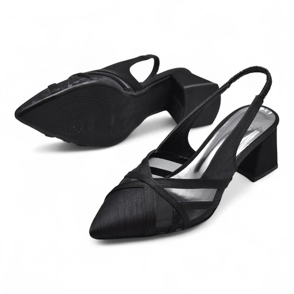 6521 4cm Kadın Topuklu Ayakkabı Stiletto Abiye Düğün Nişan Ayakkabısı - 4