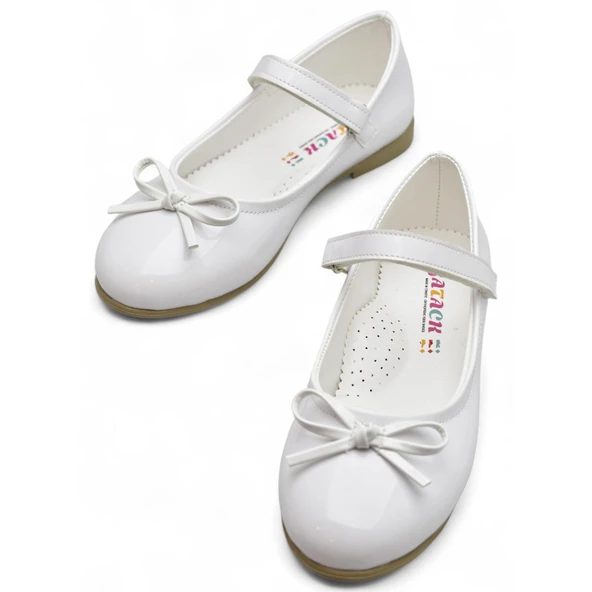 5953 Rahat Taban Tokalı Kız Çocuk Babet Ayakkabı Düğün Abiye Nişan Ayakkabısı - 4