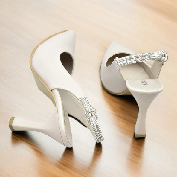 6509 9cm Kadın Topuklu Ayakkabı Stiletto Abiye Düğün Nişan Ayakkabısı - 9