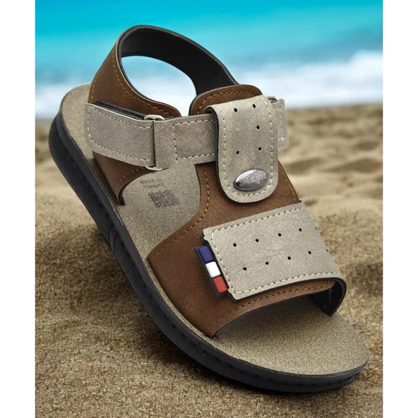 18802 Rahat Taban Erkek Çocuk Sandalet Terlik Çocuk Sandalet - 10