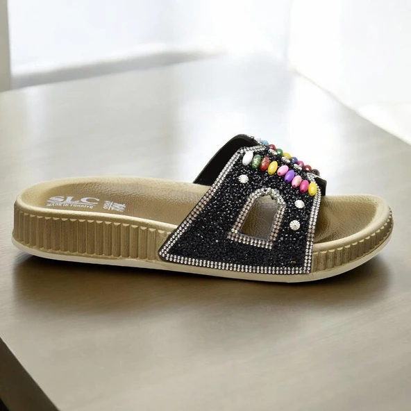 45559 Rahat Taban Taşlı Günlük Kadın Terlik - 2