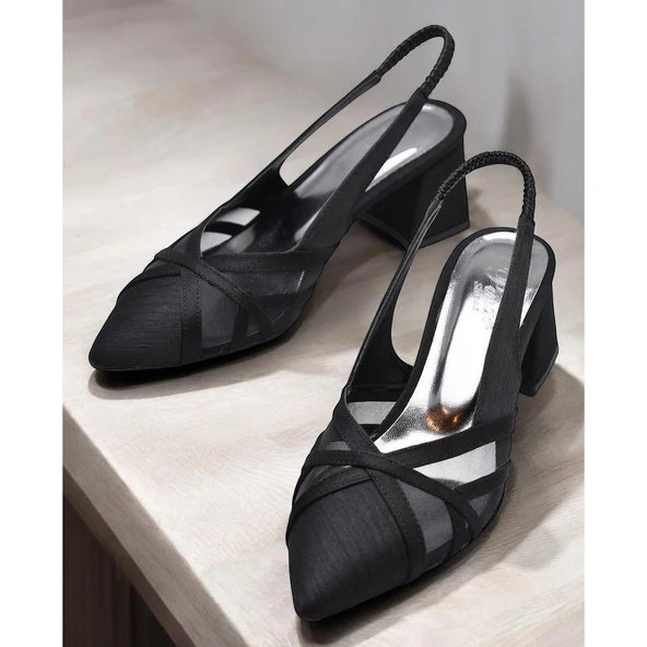 6521 4cm Kadın Topuklu Ayakkabı Stiletto Abiye Düğün Nişan Ayakkabısı